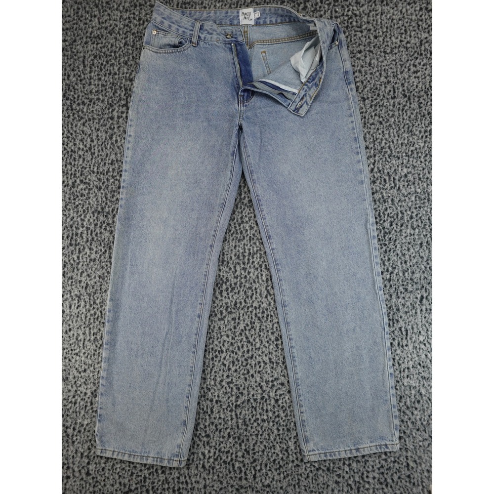 Princess Polly Straight Leg Jeans Womens Size‎ 10 Light Blue High Waisted